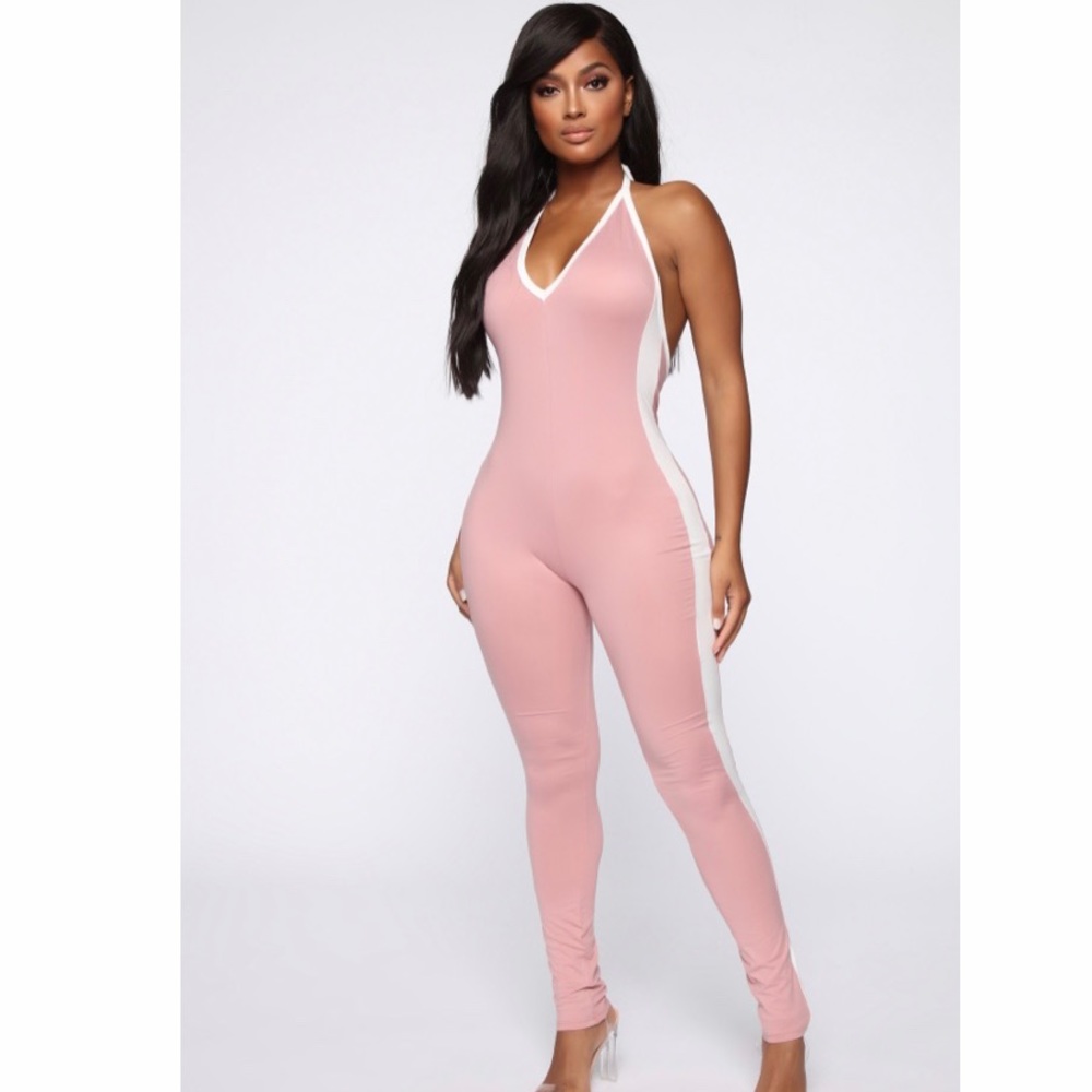 Backless Blush Jumpsuit
